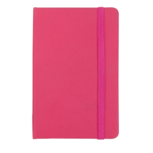 Imagem de BLOCO DE NOTAS CAPA DURA E ELÁSTICO 100FOLHAS 95X145MM ROSA