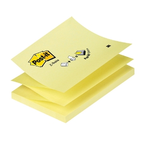 Picture of BLOCO ADERENTE POST-IT ZIG-ZAG 76X127MM AMARELO 100FOLHAS (R350)