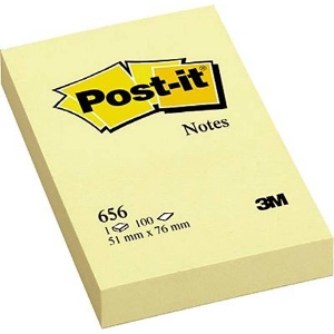 Picture of BLOCO DE NOTAS ADERENTES POST-IT 51X76 656 AMARELO 100FOLHAS