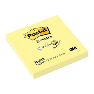 Imagem de BLOCO DE NOTAS ADERENTES POST-IT ZIG-ZAG 76X76 R330 AMARELO 100FOLHAS