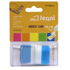 Picture of INDEX ADERENTE FEGOL 1680-01 1"PLG. (25X43MM) AZUL