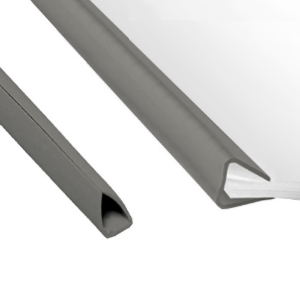 Picture of BAGUETE DE PLASTICO A4 15MM CINZA