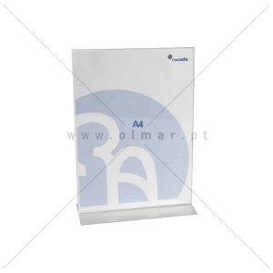 Imagem de PORTA-FOLHETOS DE BALCAO A4 EM "T" 2F TRANSP. RD-3803/47801