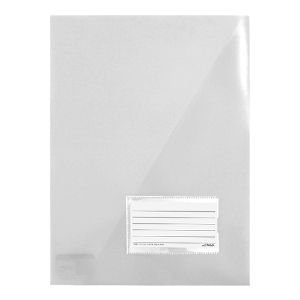 Imagem de BOLSA ARQUIVO COM TRIÂNGULO FEGOL 21A A4 COM VISOR BRANCO TRANSLÚCIDO