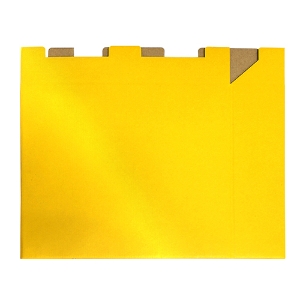 Imagem de CAIXA PARA PASTA FEGOL A4 L80 DESMONTÁVEL AMARELA
