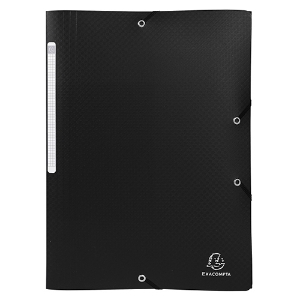 Picture of CAPA C/ELASTICOS PP A4 EXACOMPTA PRETA (55081E)