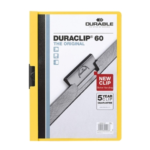 Picture of CLASSIFICADOR C/CLIP DURABLE 2209 A4 P/60F AMARELO 04