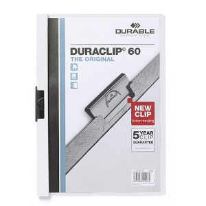 Imagem de CLASSIFICADOR C/CLIP DURABLE 2209 A4 P/60F BRANCO 02