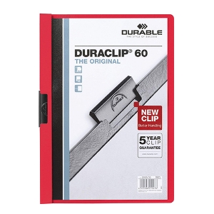 Picture of CLASSIFICADOR C/CLIP DURABLE 2209 A4 P/60FLS VERMELHO 03
