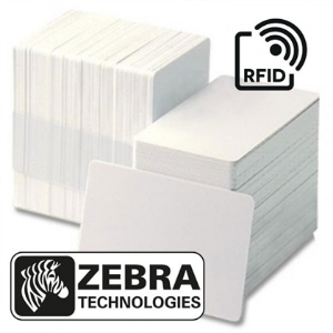 Imagem de Caixa Cartão PVC Branco Zebra c/ Chip RFID UHF