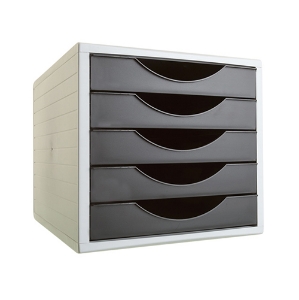 Picture of DISTRIBUIDOR 5 GAVETAS ARCHIVO2000 4005NE PRETO OPACO