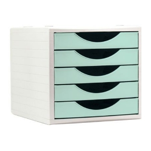 Picture of DISTRIBUIDOR 5 GAVETAS ARCHIVO2000 4005PS.VE.PS VERDE PASTEL