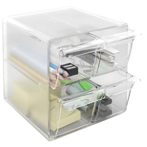 Picture of ORGANIZADOR 4 GAVETAS ARCHIVO2000 6704 CRISTAL TRANSPARENTE