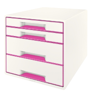Imagem de DISTRIBUIDOR 4 GAVETAS LEITZ WOW 52132023 ROSA