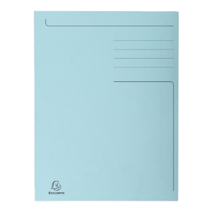 Imagem de DOSSIER EXACOMPTA A4 CLA 280GR COM 3 ABAS AZUL (449006E)