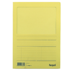 Imagem de DOSSIER PROTOCOLO A4 CLA 140GR FEGOL 76395 AMARELO