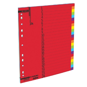 Picture of SEPARADOR CARTOLINA A4 24 POSIÇOES PAJORY CORES FORTES