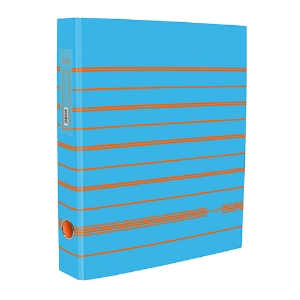 Imagem de PASTA ARQUIVO A4 FEGOL NEO:STYLE L40 018224 RISCAS AZUL CYAN