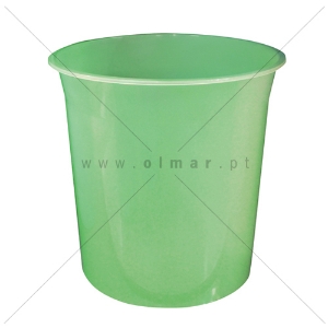 Picture of CESTO PAPEIS INUTEIS FEGOL PLAST.TRANSL.13LT 300 VERDE FLUOR.