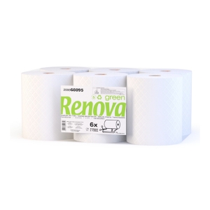 Picture of TOALHAS DE MÃO RENOVAGREEN 210MMX120MT 2FOLHAS (PACK COM 6 ROLOS)