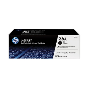 Picture of PACK DUPLO TONER ORIGINAL HP 36A CB436AD PRETO 2 X 2000PAG.