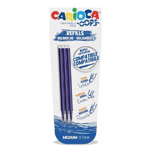 Imagem de BLT.3 RECARGAS CARIOCA OOPS 0.7MM AZUL (43041/02)