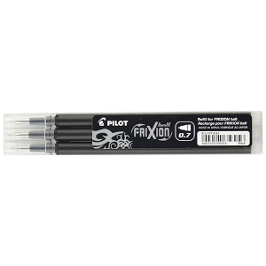 Picture of BLT.3 RECARGAS PILOT FRIXION BALL 0.7 PRETO BLS-FR7-B-53