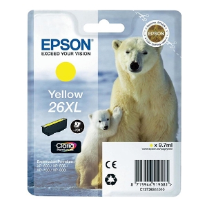 Picture of TINTEIRO ORIGINAL EPSON T2634 Nº26XL AMARELO