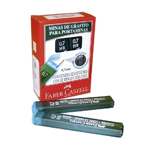 Picture of MINAS FABER-CASTELL 0.7MM-HB REF.9127 (TUBO 12 UNI)