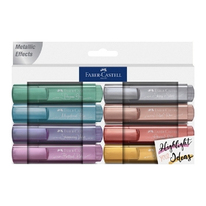Picture of BLISTER 8 MARCADORES FLUORESCENTES FABER-CASTELL METÁLICO (154625)