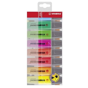 Imagem de BLISTER COM 8 MARCADORES FLUORESCENTES STABILO BOSS 70/8