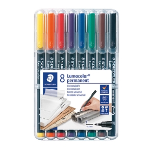 Imagem de BLT.8 MARC. ACETATO/CD STAEDTLER LUMOCOLOR F 318WP8