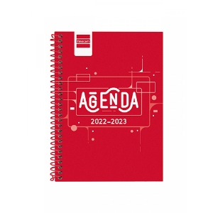 Imagem de AGENDA 2022/2023 ESCOLAR SEMANAL FINOCAM COOL 120X162MM VERMELHO