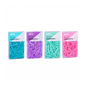 Imagem de ELÁSTICOS APLI NORDIK PASTEL SORTIDOS REF.18151 (CAIXA 30GR)