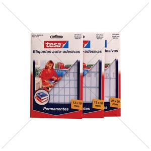 Picture of ETIQ. TESA A5 PERM. 41X65MM BRANCA 5131 (CART.20F/180UDS)
