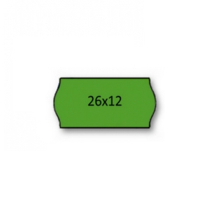 Imagem de ROLO ETIQUETAS 26X12MM AD2 CANTOS REDONDOS VERDE (1500UNI)