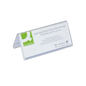 Imagem de PORTA-NOMES DE MESA 42X95MM Q-CONNECT KF04743 ACRILICO