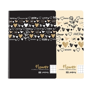 Imagem de CADERNO AGRAFADO A5 60F PAJORY FLOWER XADREZ
