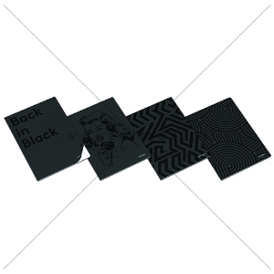 Imagem de CADERNO AGRAFADO A5 40FOLHAS AMBAR CLEVER XADREZ