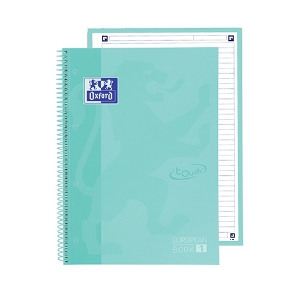 Picture of CADERNO ESPIRAL A4 80FOLHAS OXFORD TOUCH PASTEL MENTA PAUTADO