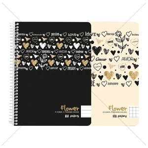 Picture of CADERNO ESPIRAL A5 60F PAJORY FLOWER PAUTADO