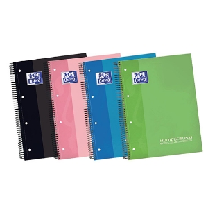 Imagem de CADERNO ESPIRAL CAPA DURA A4 100FOLHAS OXFORD MULTICLASS SORTIDO