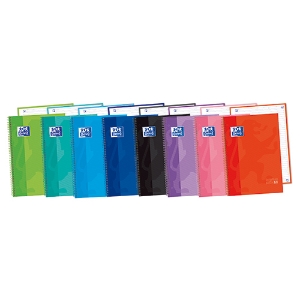 Picture of CADERNO ESPIRAL CAPA DURA A4 80FOLHAS OXFORD PAUTADO SORTIDO