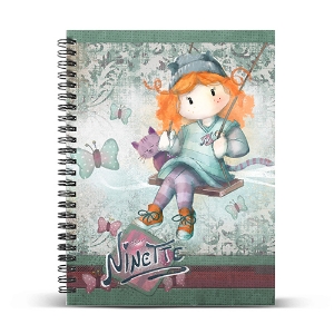 Imagem de CADERNO ESPIRAL CAPA DURA A4 FOREVER NINETTE PAUTADO 39449