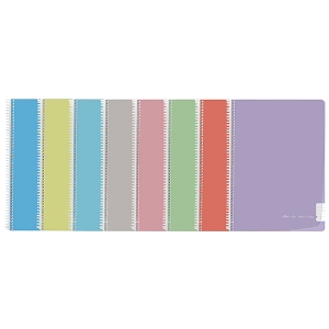 Imagem de CADERNO ESPIRAL CAPA PP A4 120FOLHAS PAJORY PASTEL PAUTADO