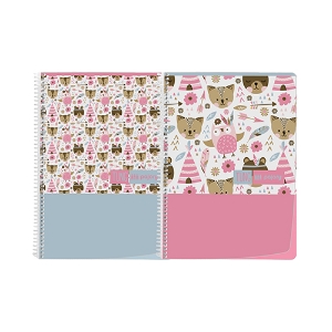 Imagem de CADERNO ESPIRAL CAPA PP A4 80 FOLHAS PAJORY TUNG XADREZ