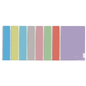 Imagem de CADERNO ESPIRAL CAPA PP A4 80FOLHAS PAJORY PASTEL XADREZ
