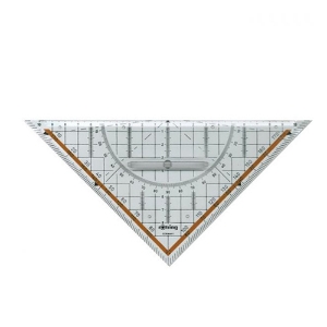 Imagem de ESQUADRO GEOMÉTRICO 25CM ROTRING COM PEGA (S0903950)