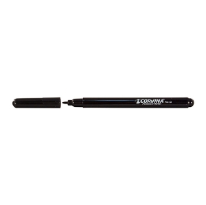 Imagem de MARCADOR ACETATO/CD CORVINA PONTA MÉDIA 1.0MM PRETO (42953/01)
