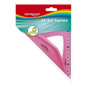 Picture of BLISTER 1 ESQUADRO 45º/13CM KEYROAD FLEXÍVEL (KR971103)